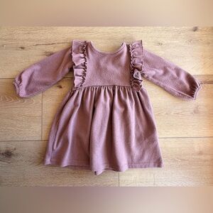 Zara toddler Ruffled Long Sleeve Dress